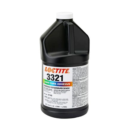 漢高樂(lè)泰 3321 UV固化醫(yī)療器械膠粘劑 透明 1升瓶裝